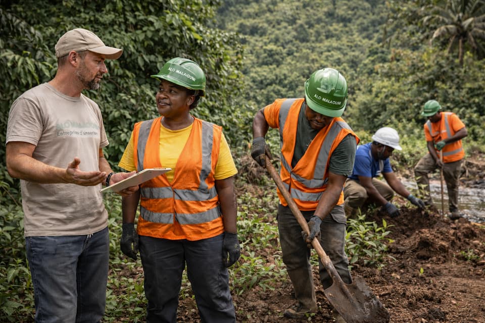 ALOMALAVOUNI accompagne des salariés en insertion sur des actions écologiques à Mayotte